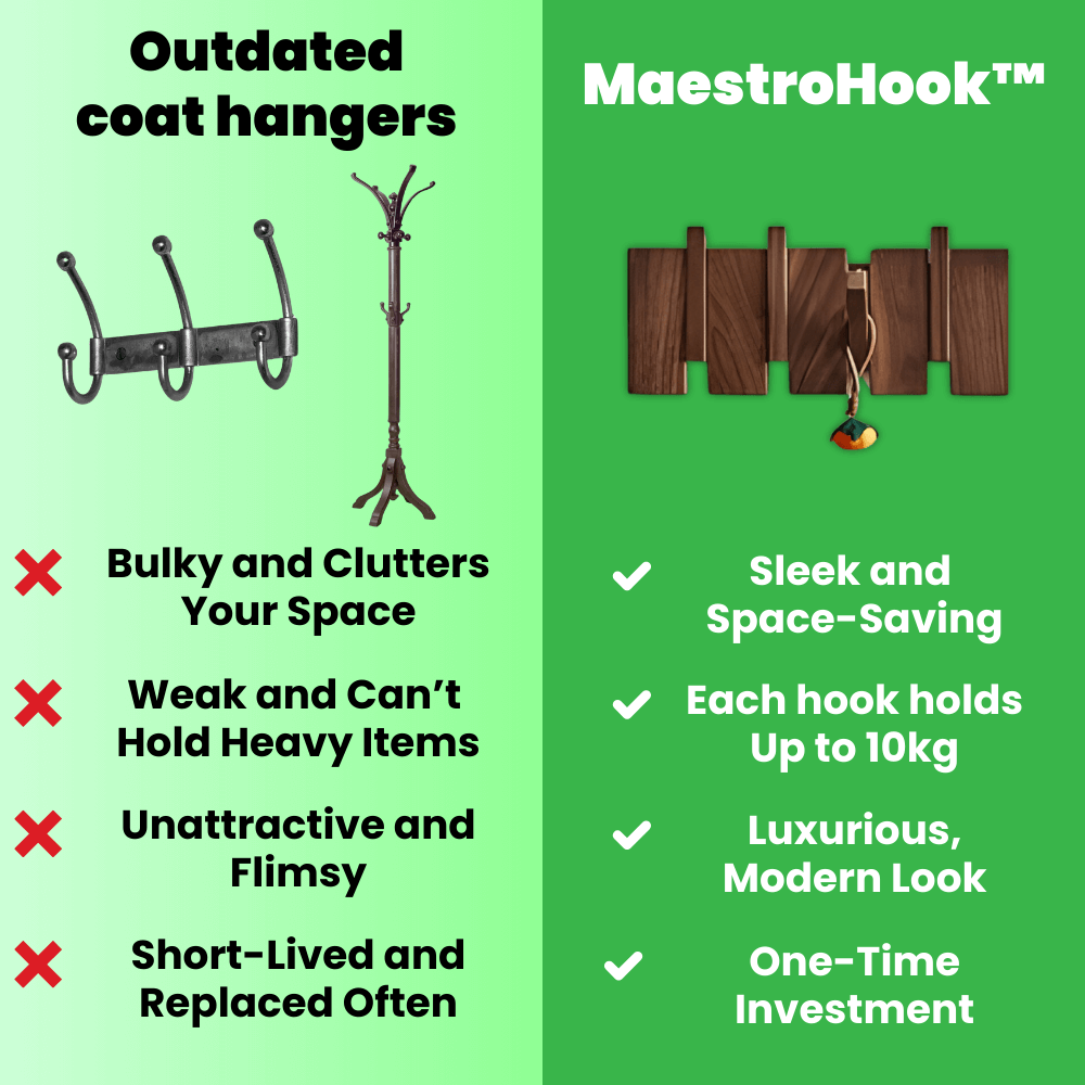 MaestroHook™ Hang your items in style